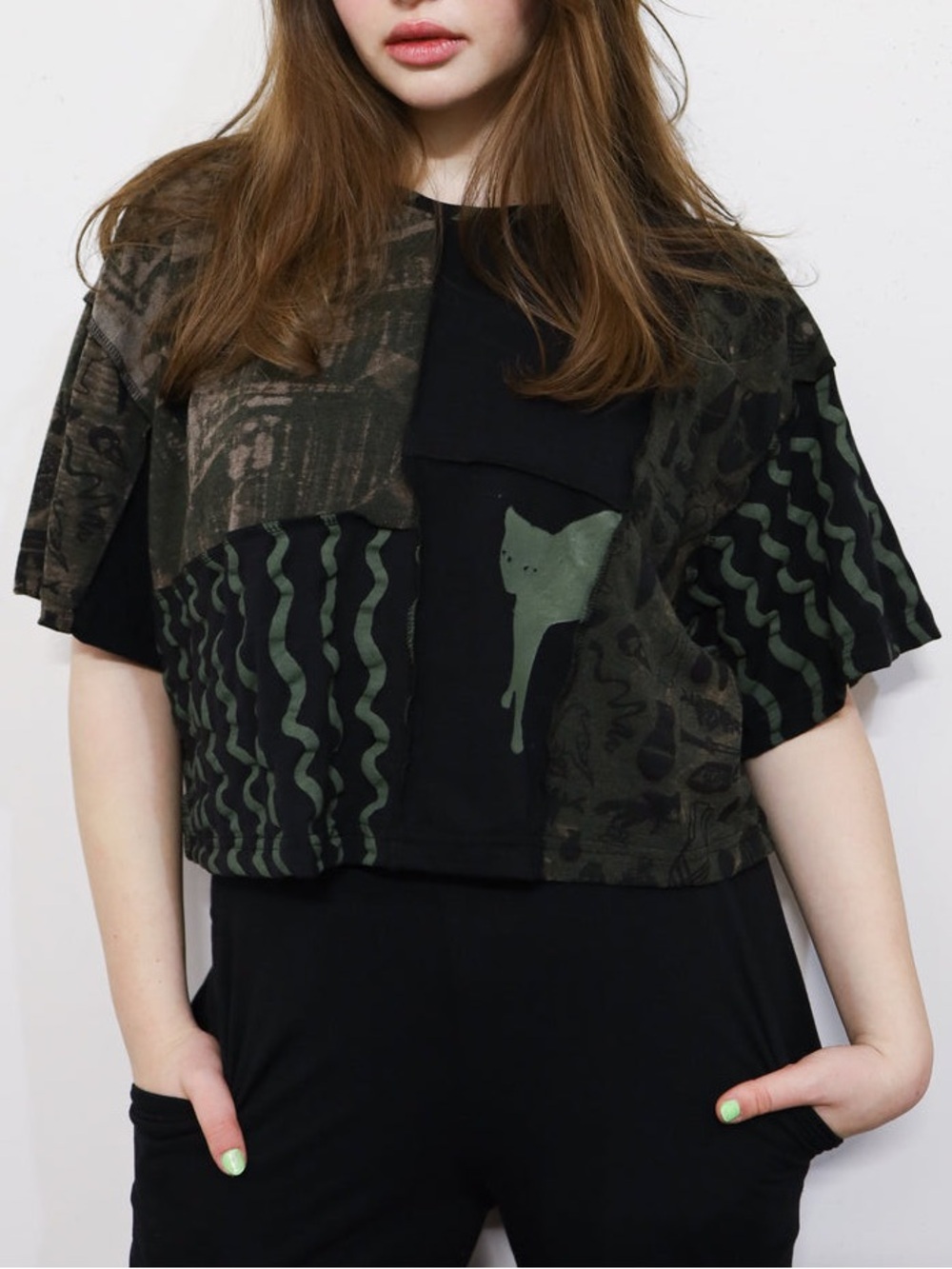 Thief & Bandit Unisex Boxy Tee in Combat Creatures size 4